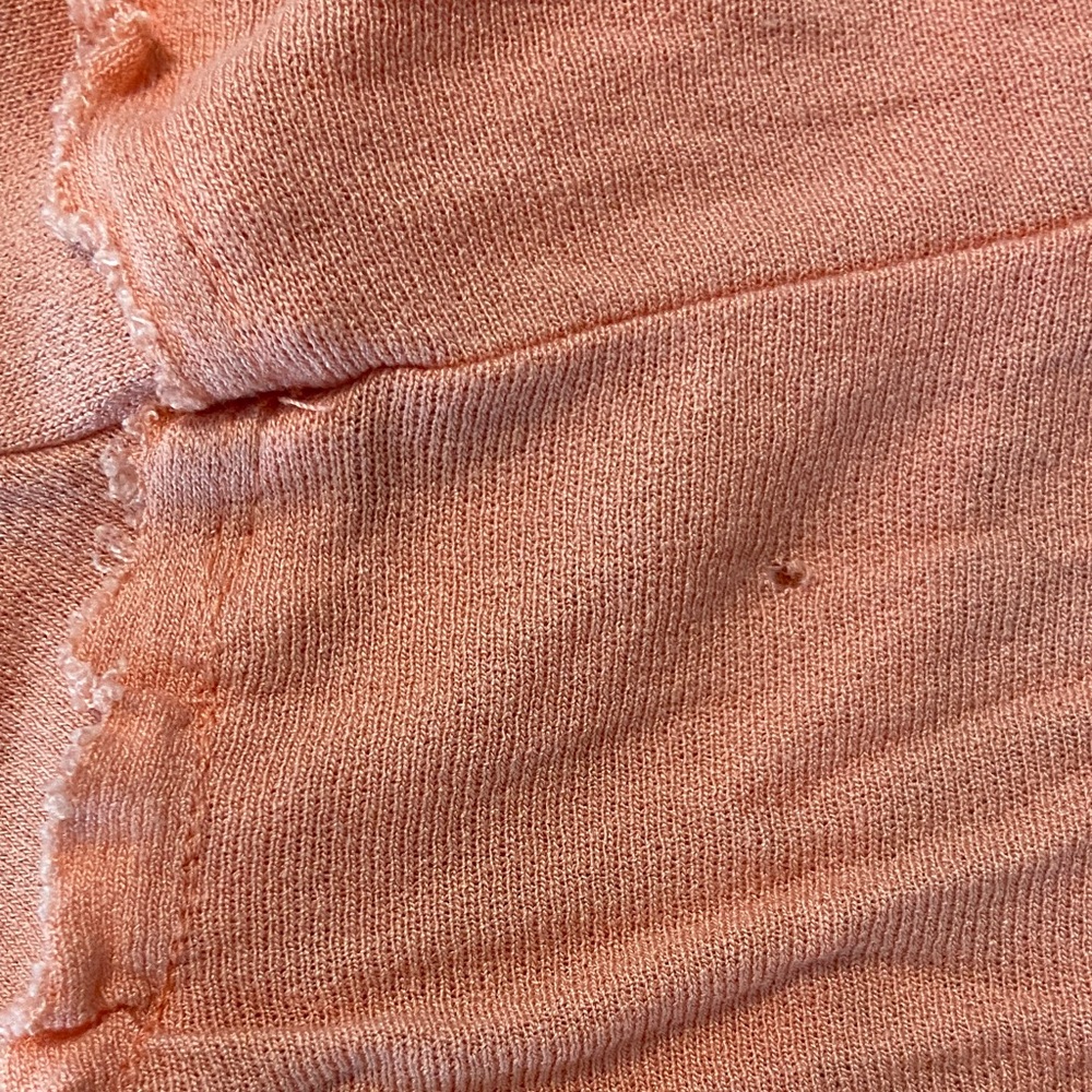 Kimchi Blue Coral/Peach Tank Top Asymmetrical draped Urban Outfitters M peplum - Picture 10 of 10